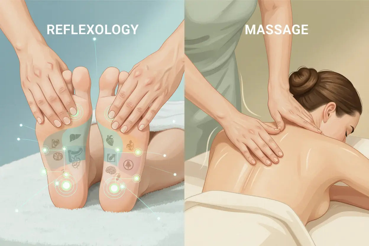 Understanding the fundamental differences between reflexology and massage therapy